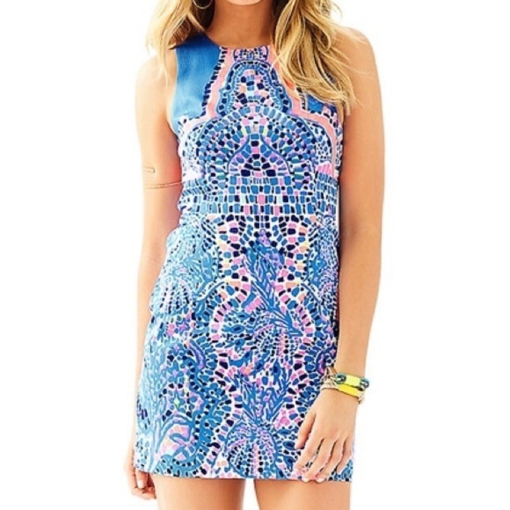 Lilly Pulitzer shift dress- Tic Tac Tile